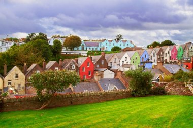 Turistik liman kentinin görünümü. Cobh, İrlanda