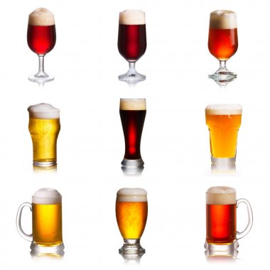 Bira çeşitli türlü dizisi. Seçim çeşitli bira, bira