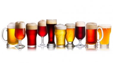 Bira çeşitli türlü dizisi. Seçim çeşitli bira, bira