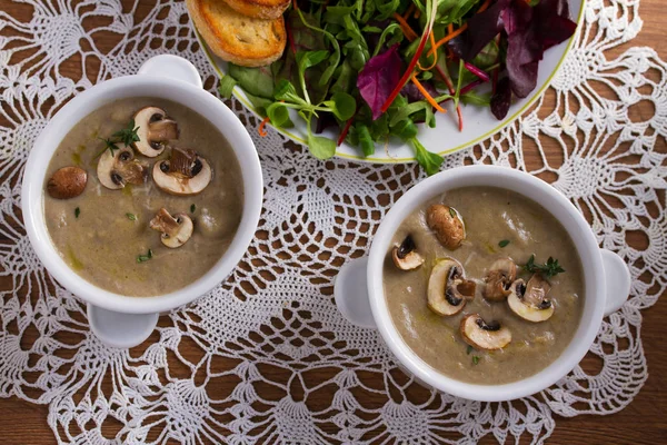 Creamy mushroom soup. Mushroom soup