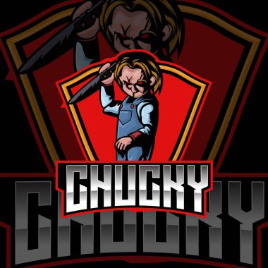 Korku tarzlı maskot tasarımı çizimi