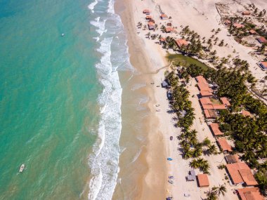 Plajın havadan görünüşü.