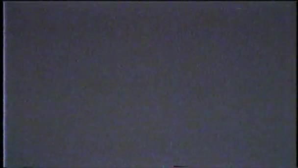 Retro Fuzzy Discorted VHS Reel — стоковое видео