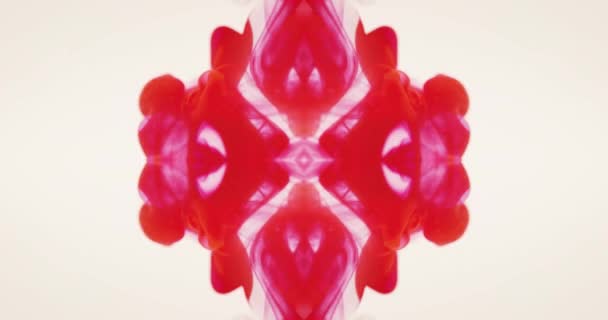 优雅扭曲的樱桃染色染料表格 — 图库视频影像