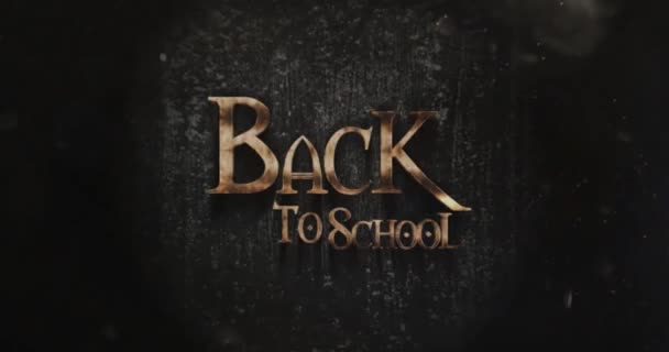 Ritorno a scuola Fantasy Titolo Design — Video Stock