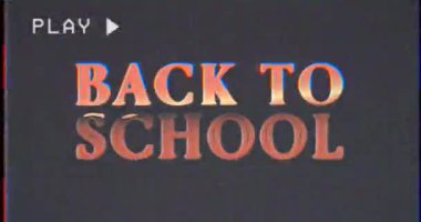 Okula Dönüş Retro VHS Duyurusu