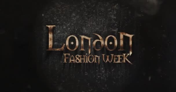 London Fashionweek Fantasy Title Design — Stock Video