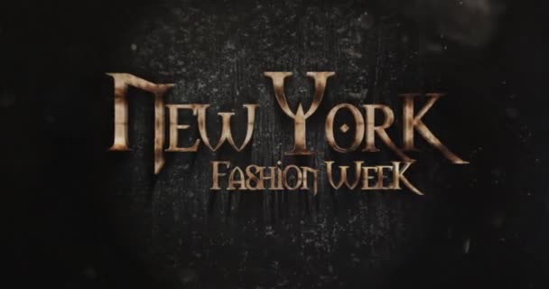 New York Fashionweek Fantaisie Titre Design 
