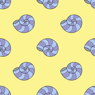 kabuk. Vektör seamless modeli