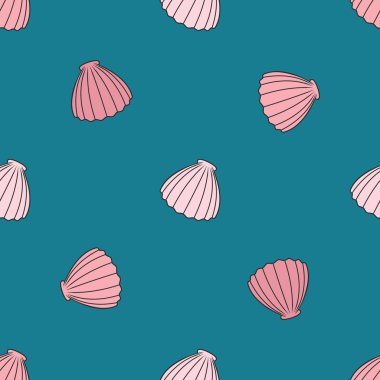 kabuk. Vektör seamless modeli