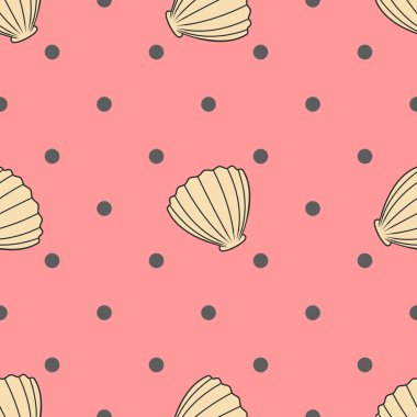 kabuk. Vektör seamless modeli