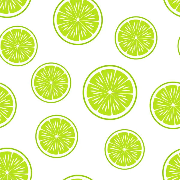Citrus Background.Seamless Padrão vetor n.Lime — Vetor de Stock