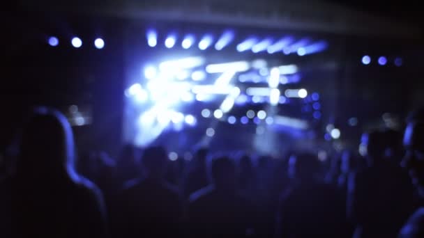 People on a concert — Stock Video