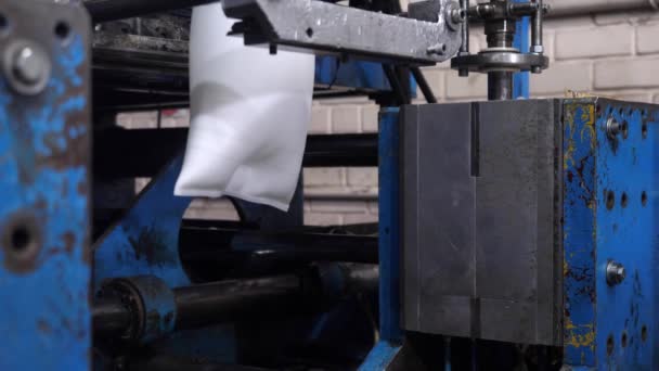 Processus Soufflage Des Réservoirs Plastique Dans Les Équipements Extrusion Plastique — Video