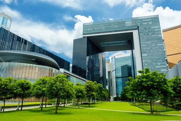 Новий комплекс центрального уряду в Гонконгу — стокове фото