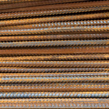 Paslı çelik takviye çubukları