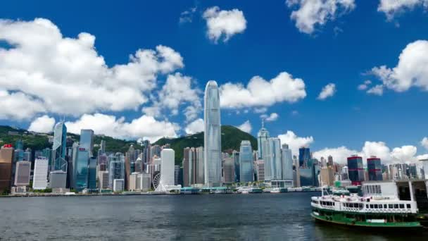 Skyline von Hongkong — Stockvideo