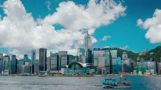 Hong Kong skyline — Stock Video