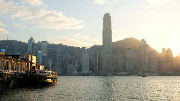 Hong Kong November 2017 Victoria Kikötőre Hong Kong Island Kínálhat — Stock videók