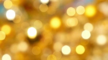 Soyut bokeh ışık altın arka plan 