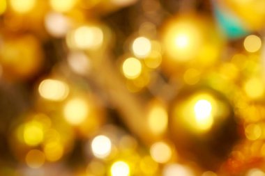 Soyut bokeh ışık altın arka plan 