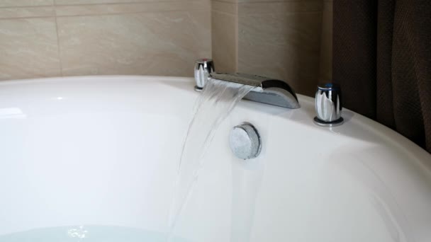 Bathtub Hot Tub Water — Stock Video