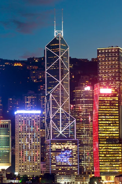 Grattacielo di Hong Kong al tramonto — Foto Stock