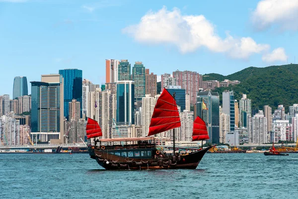 Junk boat à Hong kong — Photo