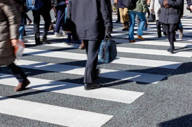 Tokyo 'da yoğun yaya geçişi