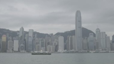 Hong Kong, Çin... 29 Ekim 2019 Victoria Limanı ve Hong Kong Adası Skyline. Hong Kong dünyanın en çok sayıda gökdelenine sahip. Günlük kaydı, F günlük kaydı.