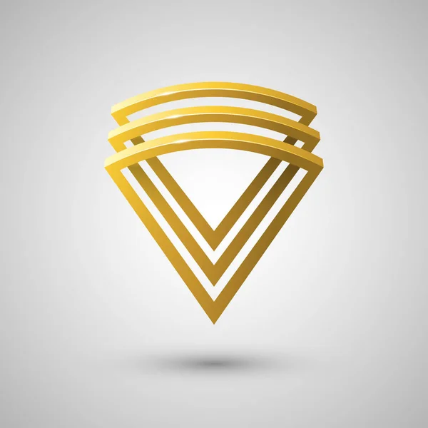 Sektör şeklinde. Logo tasarım öğesi.