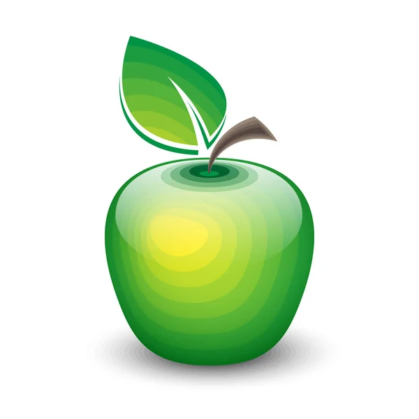 Yeşil elma simgesi.