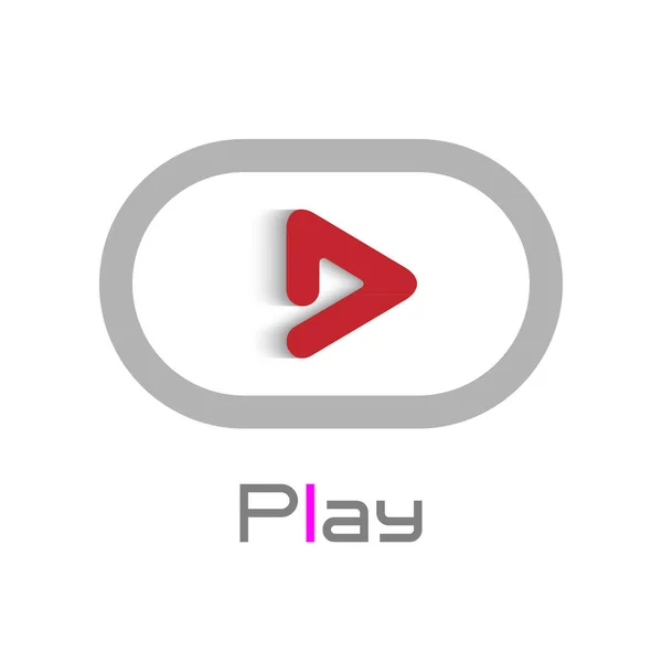 Jouer Élément Conception Logo — Image vectorielle