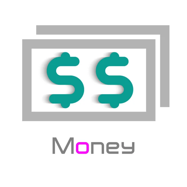Στοιχείο Σχεδιασμού Λογότυπου Χρημάτων — Διανυσματικό Αρχείο