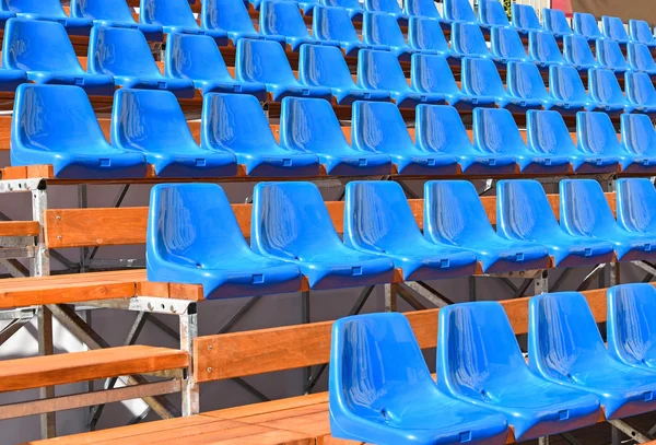 Portable bleachers of the stadium — Stock Photo, Image