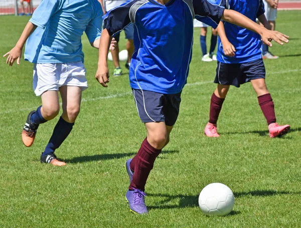 Kid soccer match — Stock Photo, Image