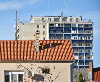 Şehirdeki apartmanlar