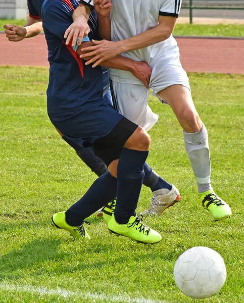 Soccer players at the match — Stock Photo, Image