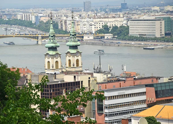 Uitzicht op Boedapest stad, Hongarije — Stockfoto