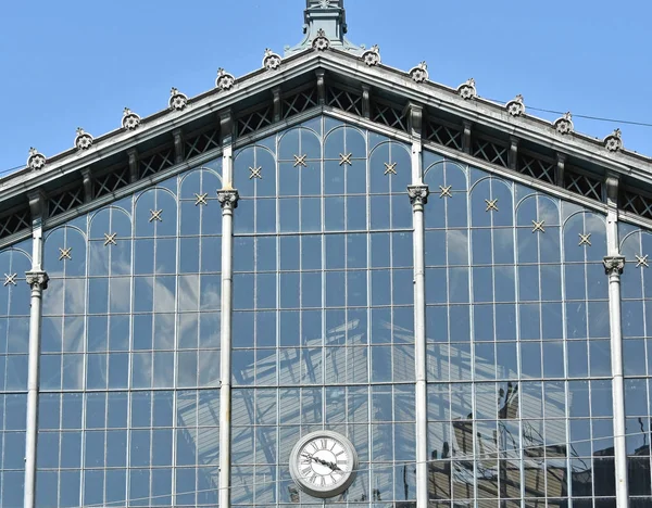 Parte de la estación de tren occidental, Budapest — Foto de Stock