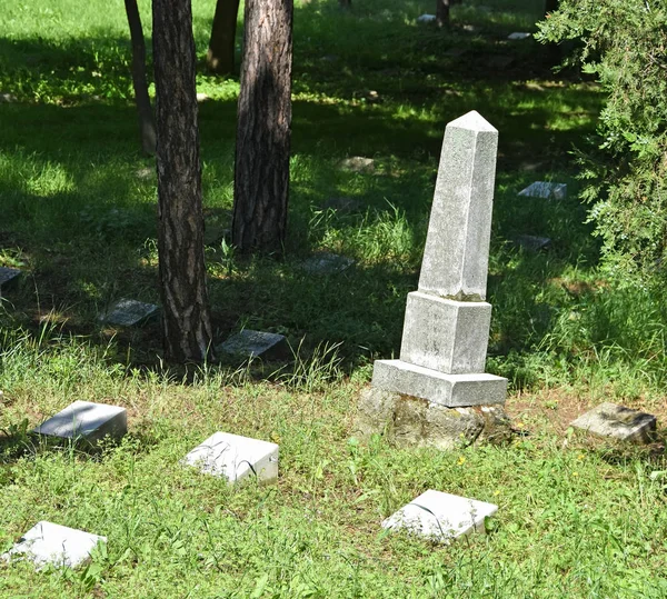 公众坟场的墓碑 — 图库照片