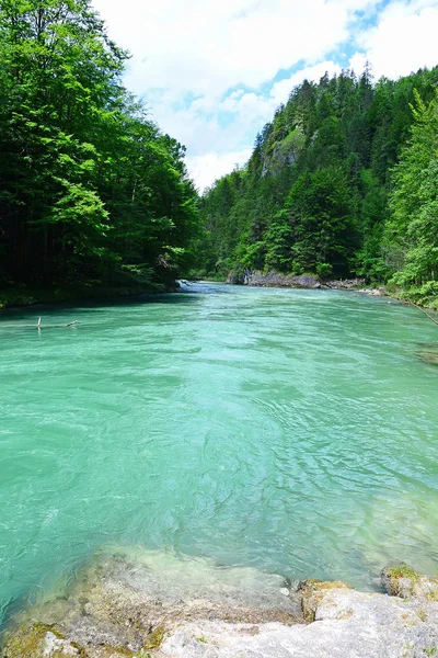 Rio em Wasserlochklamm, Áustria — Fotografia de Stock