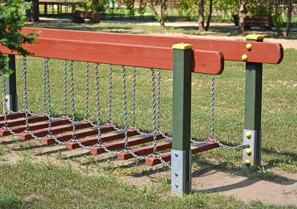 Climbing frame at the playground — Stock Photo, Image
