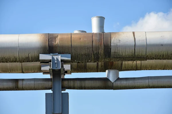 Gasoduto da central eléctrica — Fotografia de Stock