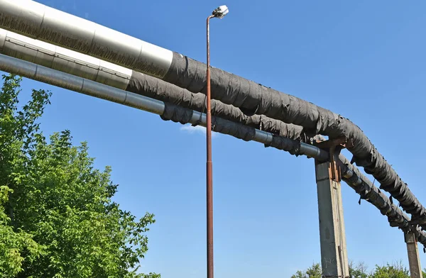 Pipeline av kraftverket — Stockfoto