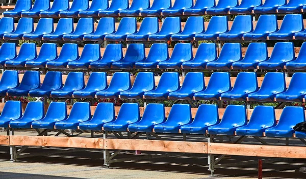 Bleachers de um estádio mobil — Fotografia de Stock