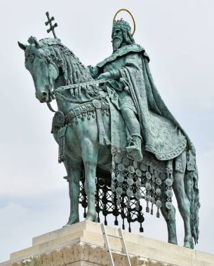 Staute of King Saint Stephen, Budapest, Hungary clipart