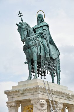 Staute of King Saint Stephen, Budapest, Hungary clipart