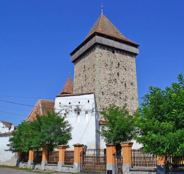 Eski kilise kule Brasov, Romanya