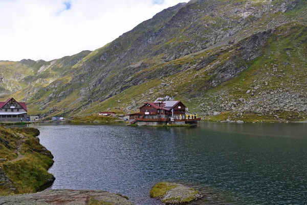 Lake and mountains in Transylvania, Romania Stock Photo